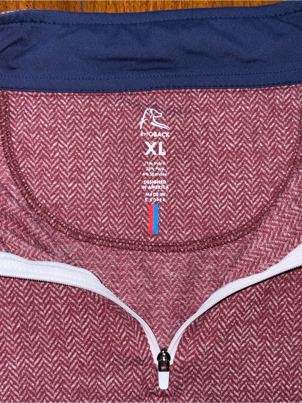Rhoback Performance Quarterzip Sweater Size Mens XL - Picture 3 of 6